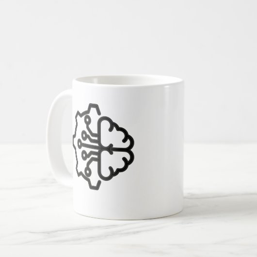 Mug Unique technical engineering design - (Devant gauche)
