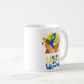 Mug Unis dans le monde pour l'Ukraine (Devant droit)