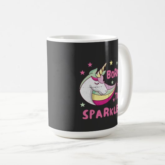 Mug Unisex Born to Sparkle (Devant droit)