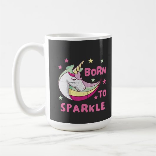 Mug Unisex Born to Sparkle (Gauche)