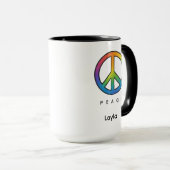 Mug Unisex couleur de paix (Devant droit)