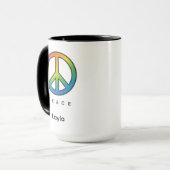Mug Unisex couleur de paix (Devant gauche)
