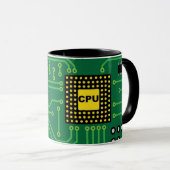 Mug Unité centrale de traitement nerd I de carte       (Devant droit)