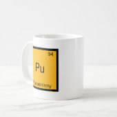 Mug Unité centrale - Symbole drôle d'élément de chimie (Devant gauche)