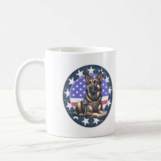 Mug Unité de chien militaire de police K9 (Gauche)