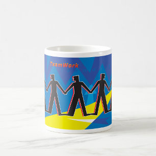 Mug Unité d'équipe Personnes se tenant par la main