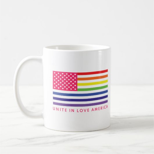 Mug Unite In Love America - (Gauche)
