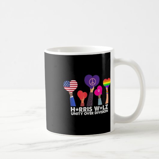 Mug Unité sur division Harris 2024 Wheimer 2024 Vote (Droite)
