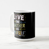 Mug Unite With Love : Embrassez le message (Devant gauche)