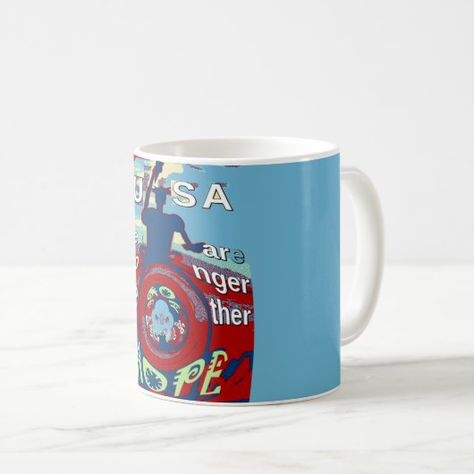 Mug United in Hope : Stronger Together - USA Art Print (Devant droit)