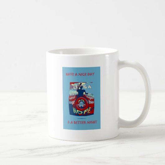 Mug United in Hope : Stronger Together - USA Art Print (Droite)
