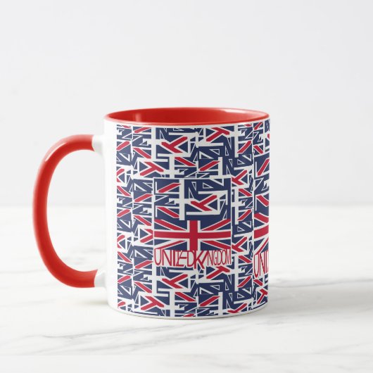 Mug United Kingdom UK flag BY MASANSER PIXELAT (Gauche)