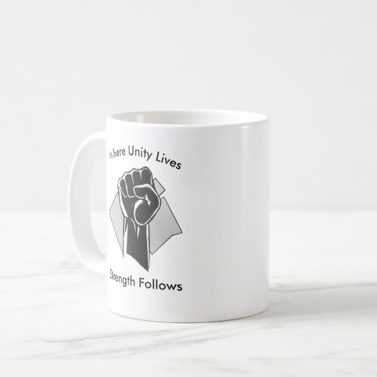 Mug Unity and Strength Inspirational (Devant gauche)