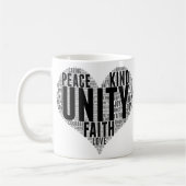 Mug Unity Wordcloud Be Kind Stop Buller Orange Unity (Gauche)