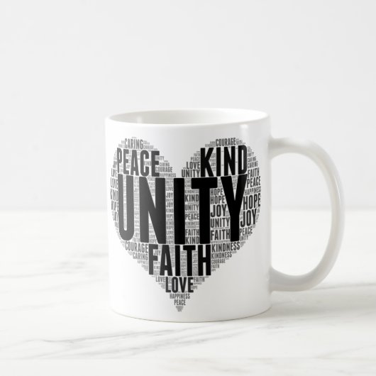 Mug Unity Wordcloud Be Kind Stop Buller Orange Unity (Droite)