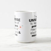 Mug Univers amusant de la science Protons Neutrons Éle (Centre)
