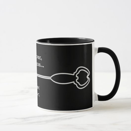Mug Univers léger, zone foncée (Droite)