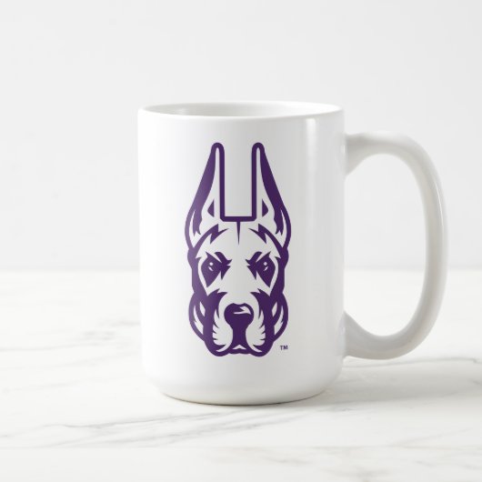 Mug Université d'Albany Chef de la mascotte Great Dane (Droite)