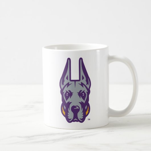 Mug Université d'Albany Chef de la mascotte Great Dane (Droite)