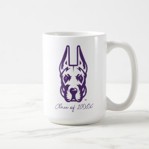 Mug Université d'Albany Chef de la mascotte Great Dane