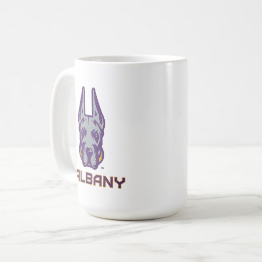 Mug Université d'Albany Great Danes (Devant gauche)