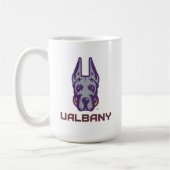 Mug Université d'Albany Great Danes (Gauche)