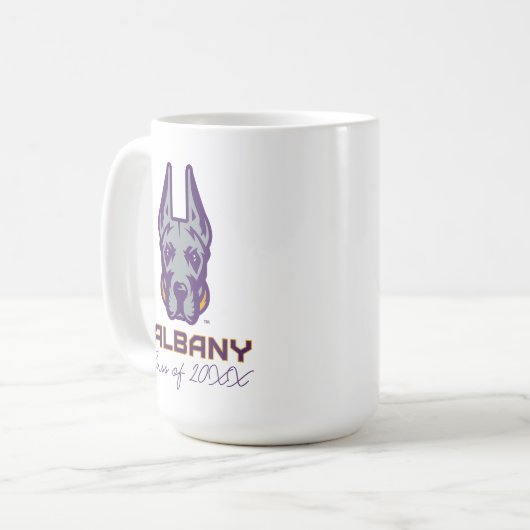 Mug Université d'Albany Great Danes (Devant gauche)