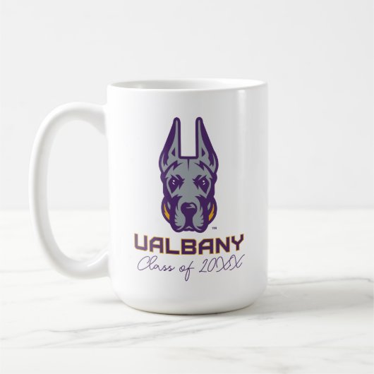 Mug Université d'Albany Great Danes (Gauche)