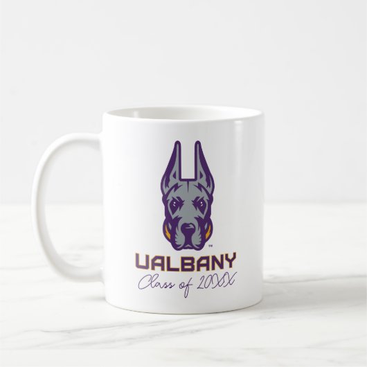 Mug Université d'Albany Great Danes (Gauche)