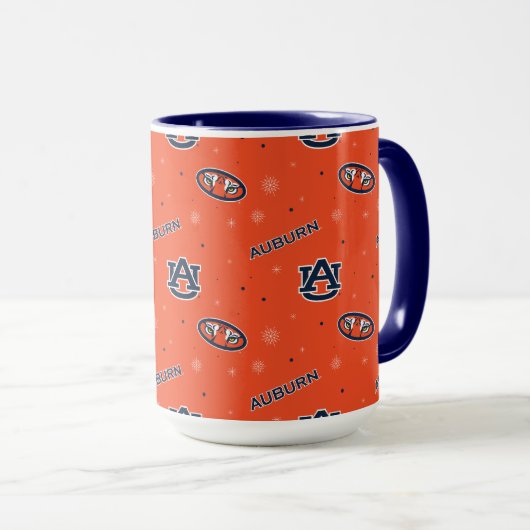 Mug Université d'Auburn | Motif de vacances (Devant droit)