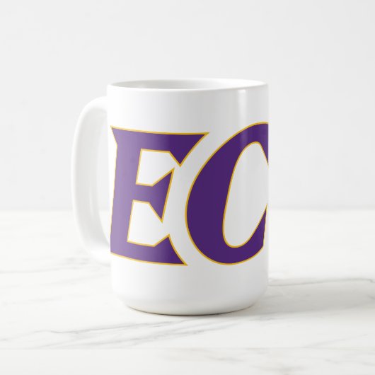 Mug Université de Caroline de l'Est | Logo de l'écu (Devant gauche)