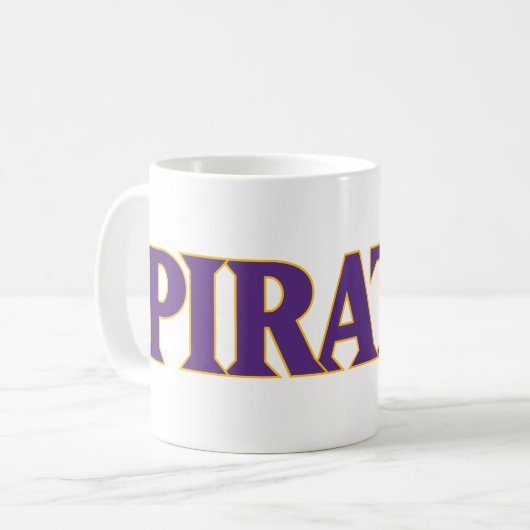 Mug Université de Caroline de l'Est | Pirates (Devant gauche)