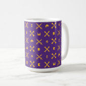 Mug Université de Caroline de l'Est | Pirates Gold Mot (Devant droit)