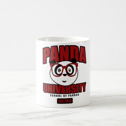 Mug Université de panda - rouge (Centre)