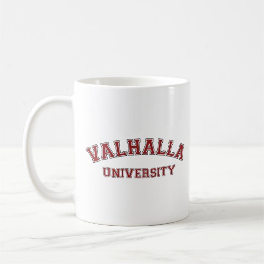 Mug Université de Valhalla Ring Cycle School rouge (Gauche)