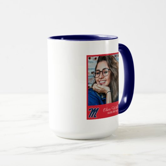 Mug Université du Mississippi | Script M (Devant droit)