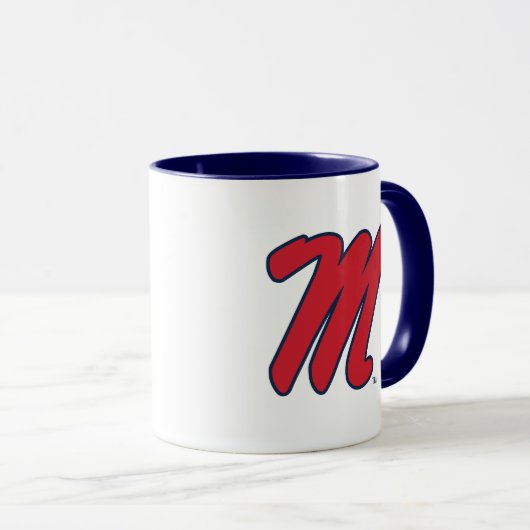Mug Université du Mississippi | Script M (Devant droit)