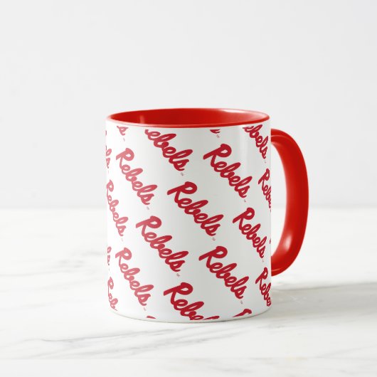 Mug Université du Mississippi | Script Rebels (Devant droit)