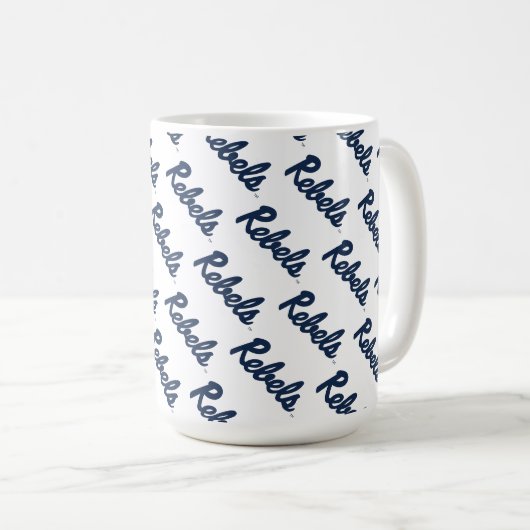 Mug Université du Mississippi | Script Rebels (Devant droit)