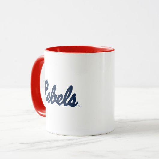Mug Université du Mississippi | Script Rebels (Devant gauche)