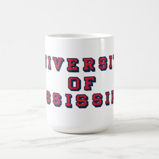 Mug Université du Mississippi | Type de bloc (Centre)