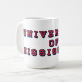 Mug Université du Mississippi | Type de bloc (Devant gauche)