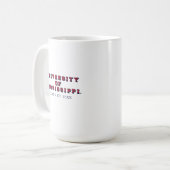 Mug Université du Mississippi | Type de bloc (Devant gauche)