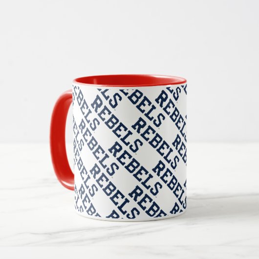 Mug Université du Mississippi | Wordmark Rebels (Devant gauche)