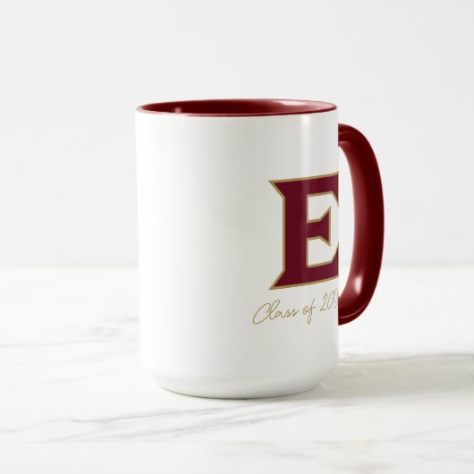 Mug Université Elon E | Classe 2OXX (Devant droit)