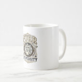 Mug Université Ronronnement Chat Fausse Université Aca (Devant droit)