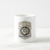 Mug Université Ronronnement Chat Fausse Université Aca (Centre)