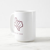 Mug Université Texas A&M de San Antonio | Logo d'état (Devant gauche)