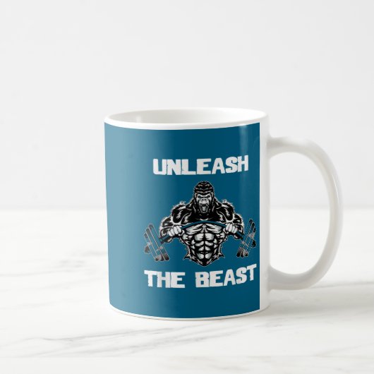 Mug Unleahe Gorilla Bodybuilding Motivational Gift  (Droite)