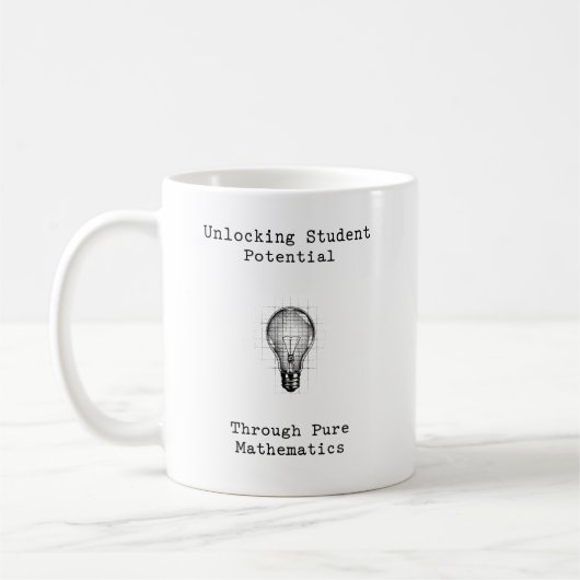 Mug Unlocking Student Potential Through Mathematics (Gauche)